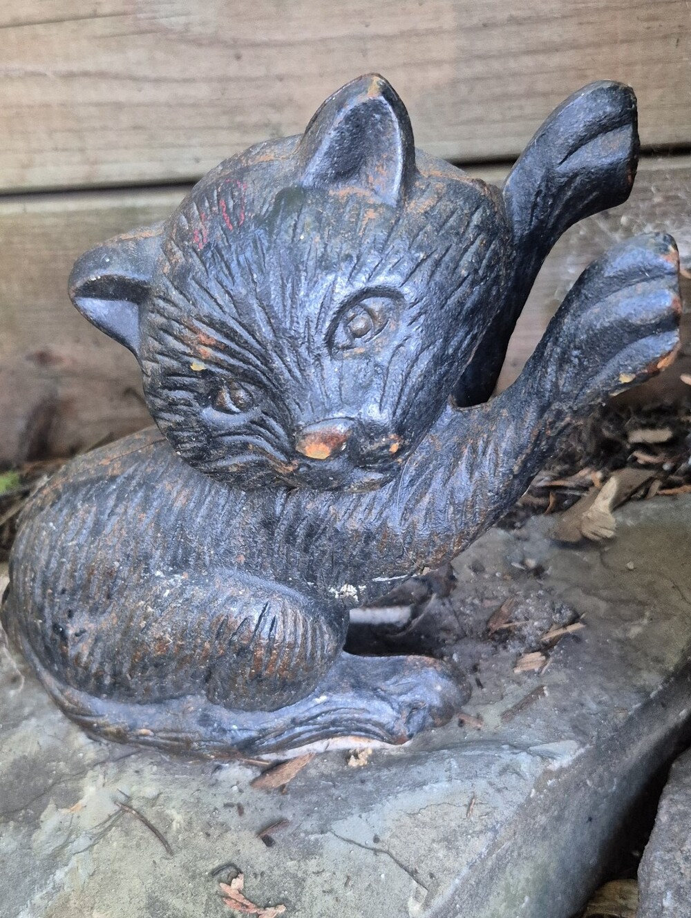 Cast Iron Black Cat For Garden Or Home